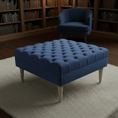 ISTOOLS Green Chesterfield Footstool Bench – Luxury Seat - ISTOOLS