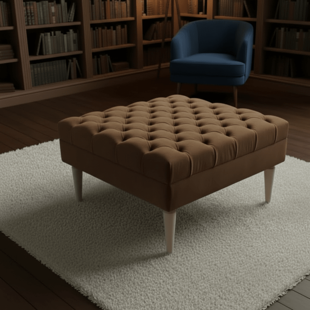 ISTOOLS Green Chesterfield Footstool Bench – Luxury Seat - ISTOOLS