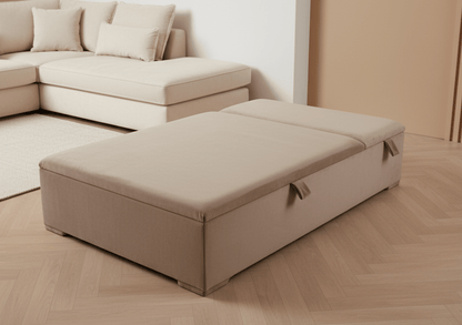 Large double lid storage coffee table double opening seat - ISTOOLS