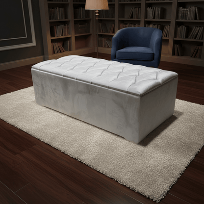Large Ottoman Deep Bedroom Storage Box Chesterfield Bench Seat – ISTOOLS - ISTOOLS