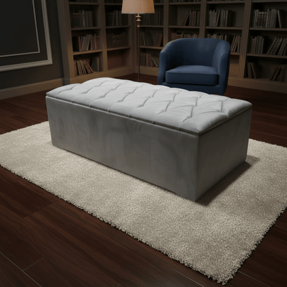 Large Ottoman Deep Bedroom Storage Box Chesterfield Bench Seat – ISTOOLS - ISTOOLS