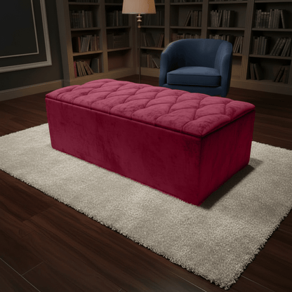 Large Ottoman Deep Bedroom Storage Box Chesterfield Bench Seat – ISTOOLS - ISTOOLS