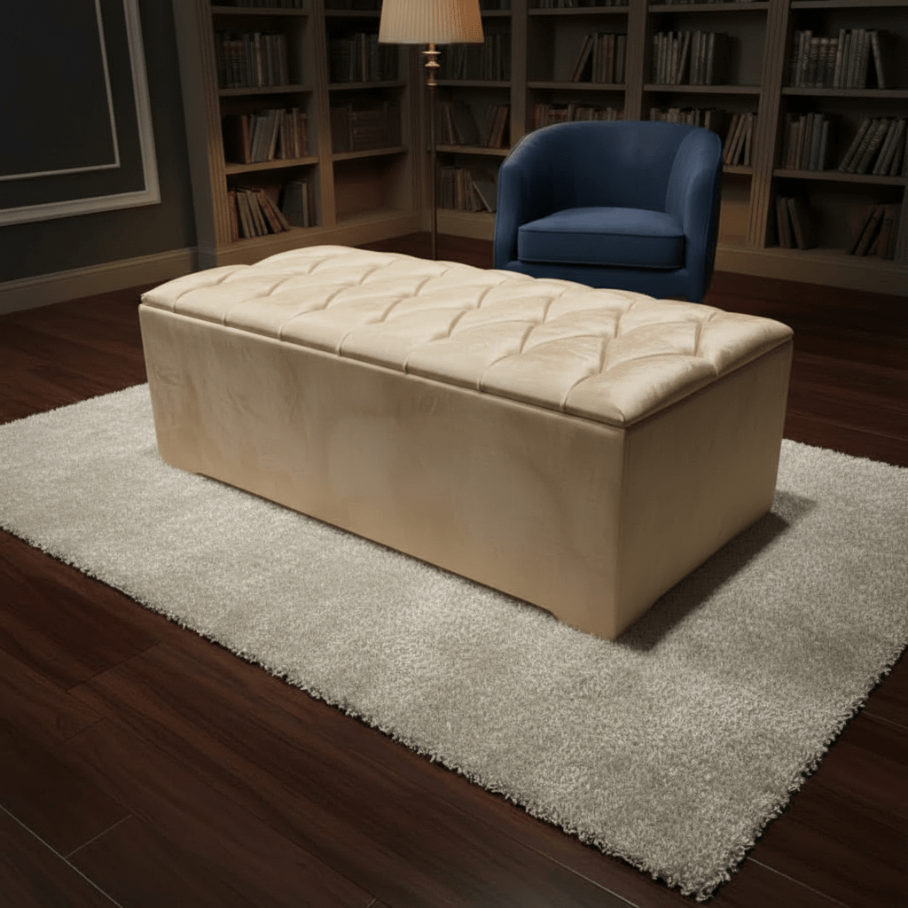 Large Ottoman Deep Bedroom Storage Box Chesterfield Bench Seat – ISTOOLS - ISTOOLS