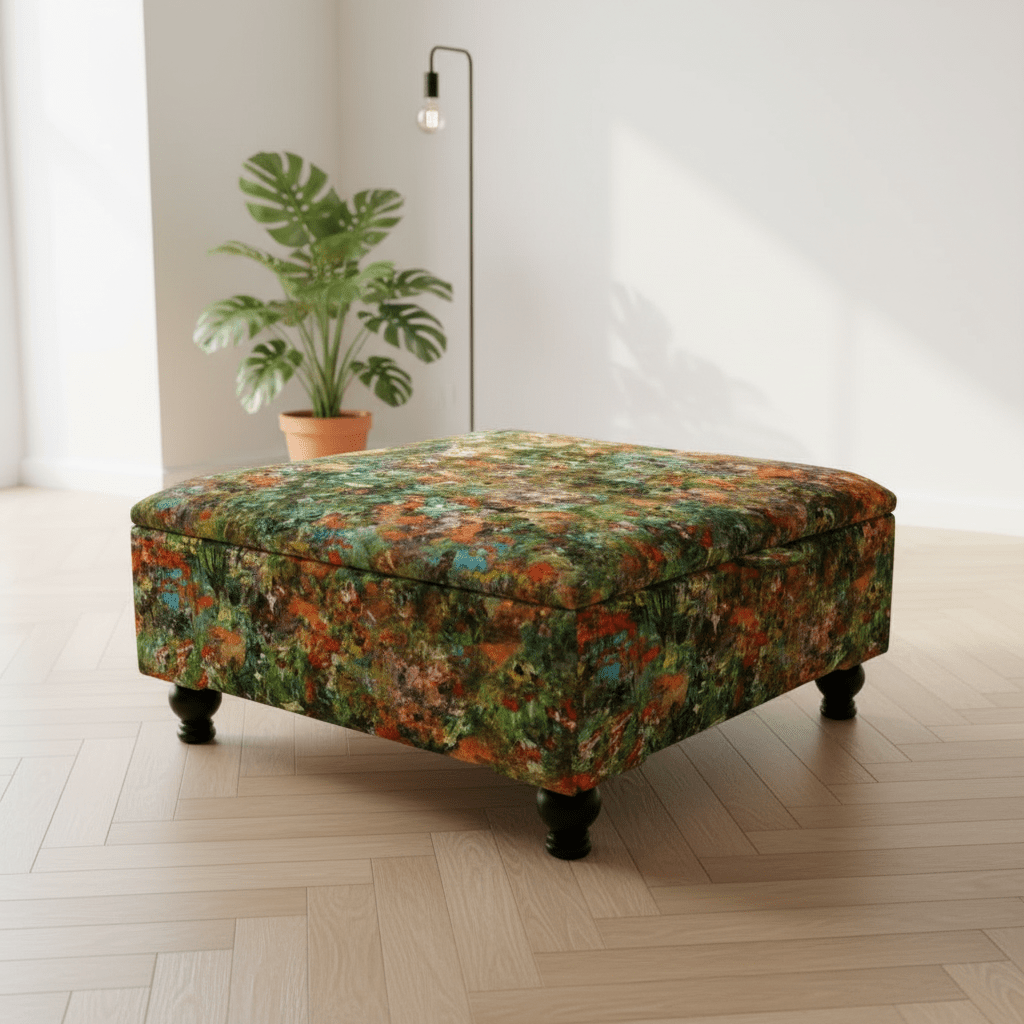 Large Square Coffee Table Ottoman – Multi - Functional Storage Centrepiece | istools UK - ISTOOLS
