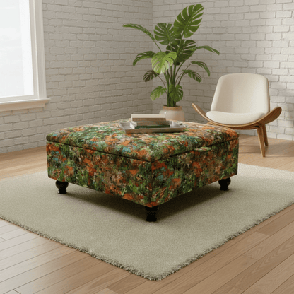 Large Square Coffee Table Ottoman – Multi - Functional Storage Centrepiece | istools UK - ISTOOLS