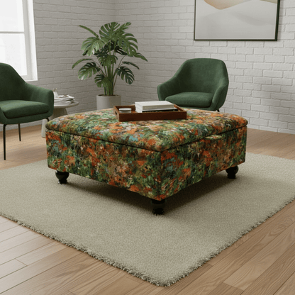 Large Square Coffee Table Ottoman – Multi - Functional Storage Centrepiece | istools UK - ISTOOLS