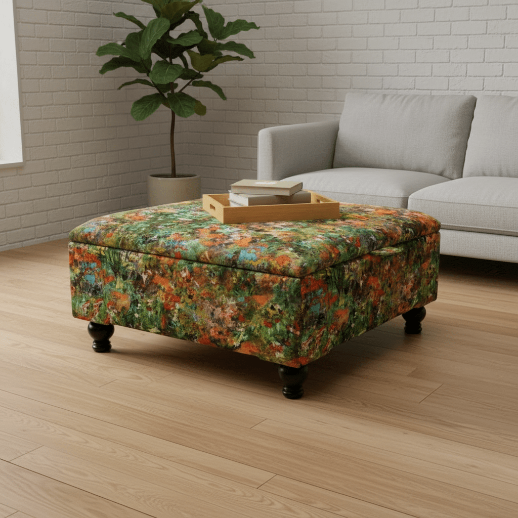 Large Square Coffee Table Ottoman – Multi - Functional Storage Centrepiece | istools UK - ISTOOLS
