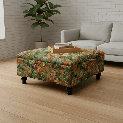 Large Square Coffee Table Ottoman – Multi - Functional Storage Centrepiece | istools UK - ISTOOLS