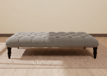 Handmade UK Storage Footstool with Button-Tufted Design - ISTOOLS