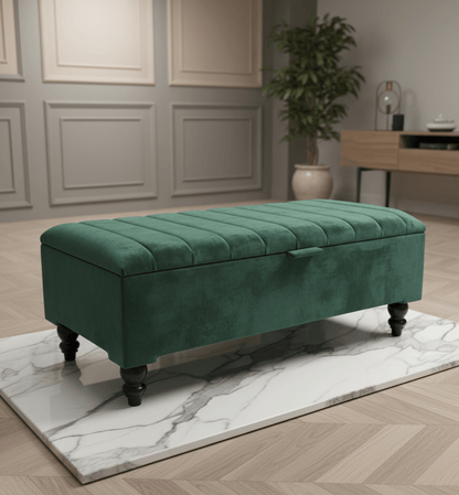 Line panel Storage Box - Pouffe Bench - Footstool - ISTOOLS