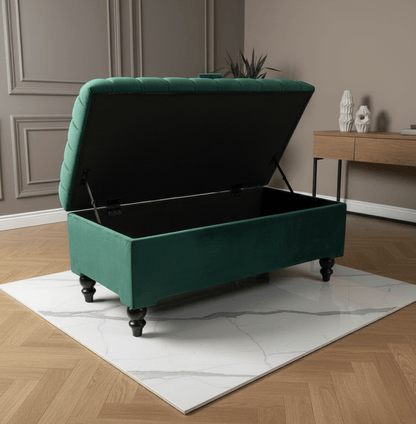 Line panel Storage Box - Pouffe Bench - Footstool - ISTOOLS