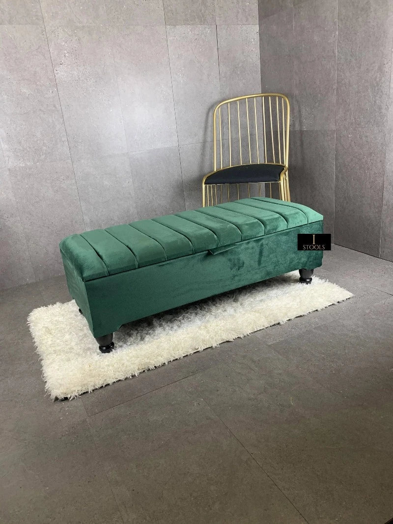 Line panel Storage Box - Pouffe Bench - Footstool - ISTOOLS