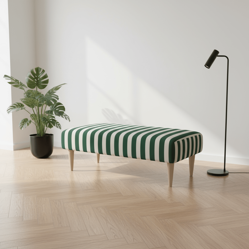 Long Cushioned Bedroom Seat – Seamless Upholstered Bench for Stylish UK Interiors - ISTOOLS