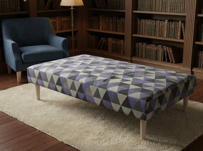 Luxury Blanket Box Hand - Upholstered Abstract Style Storage - ISTOOLS