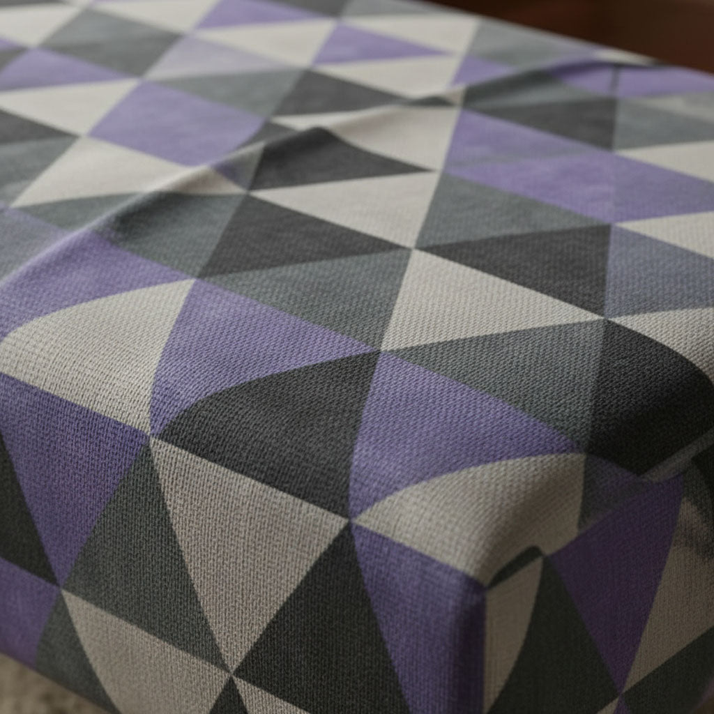 Luxury Blanket Box Hand - Upholstered Abstract Style Storage - ISTOOLS