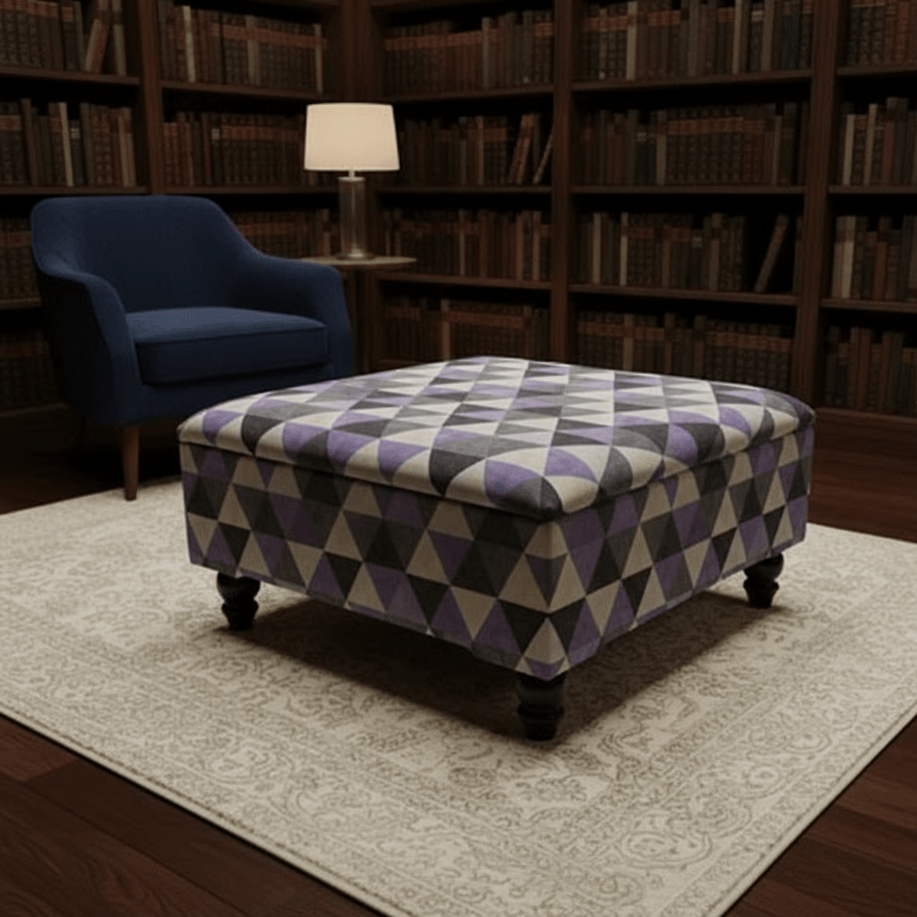 Luxury Blanket Box Hand - Upholstered Plain Solid Storage - ISTOOLS