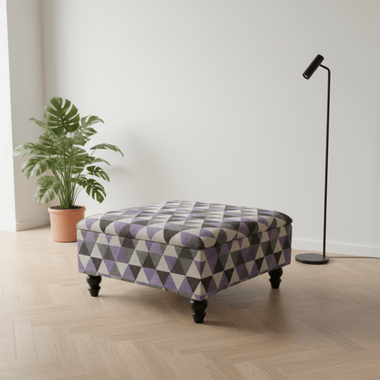 Luxury Blanket Box Hand - Upholstered Plain Solid Storage - ISTOOLS