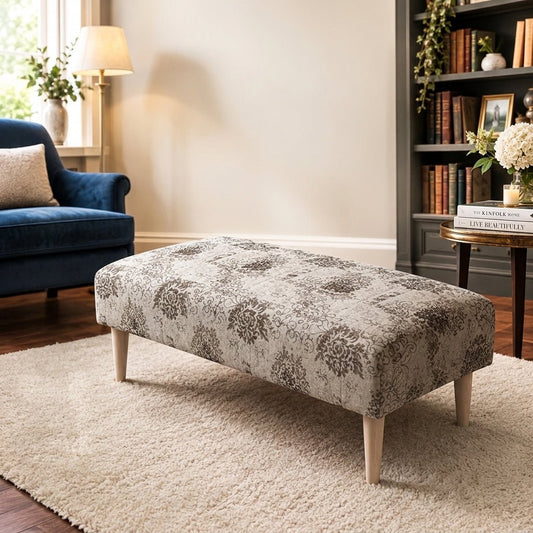 Luxury Blanket Box Storage Ottoman Expressive Motif - ISTOOLS