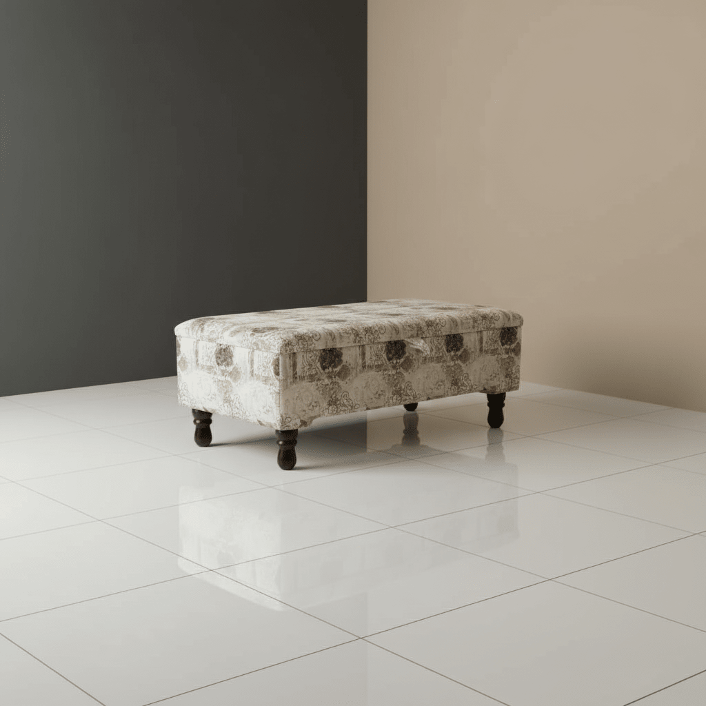 Luxury Blanket Box Storage Ottoman Expressive Motif - ISTOOLS