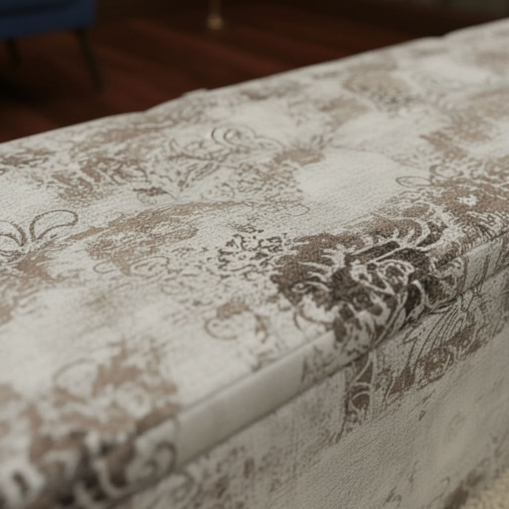Luxury Blanket Box Storage Ottoman Multi - Toned Aesthetic - ISTOOLS