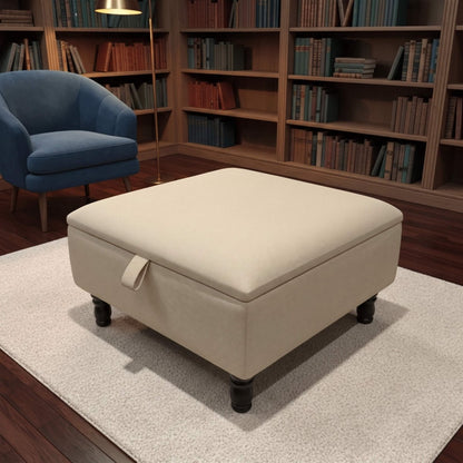LUXURY CUSTOM SQUARE FOOTSTOOL HIDDEN STORAGE BOX - ISTOOLS