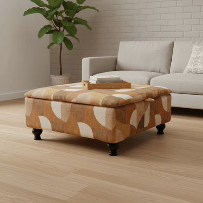 Luxury Dressing Room Island Seat – Vibrant Designer Storage Ottoman & Centrepiece - ISTOOLS