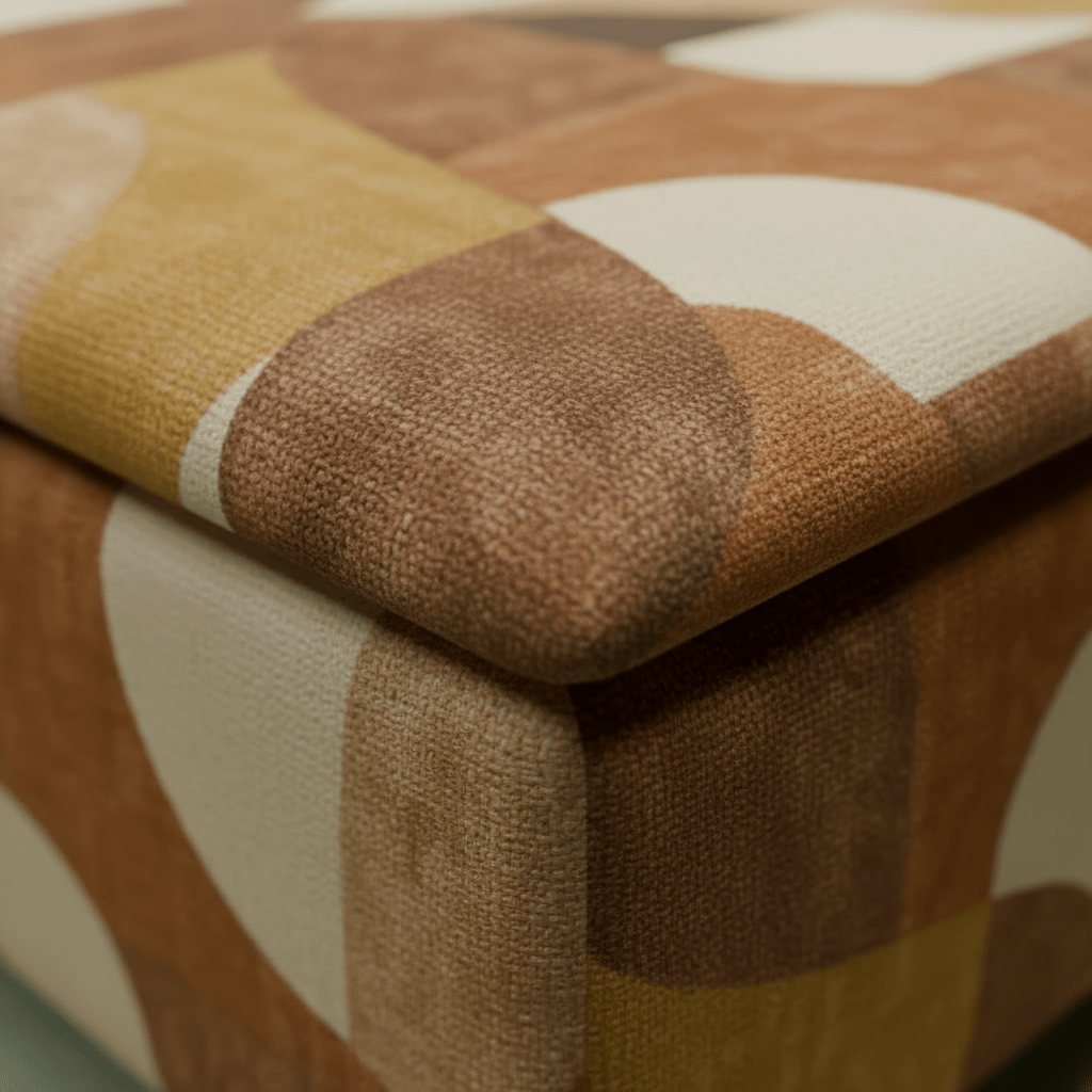 Luxury Dressing Room Island Seat – Vibrant Designer Storage Ottoman & Centrepiece - ISTOOLS