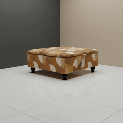Luxury Dressing Room Island Seat – Vibrant Designer Storage Ottoman & Centrepiece - ISTOOLS