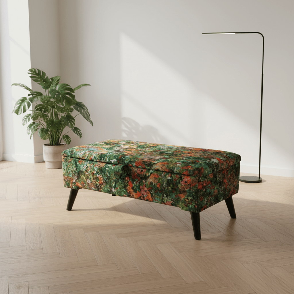 Luxury End of Bed Storage Bench – Handcrafted Ottoman with Deep Storage | istools - ISTOOLS
