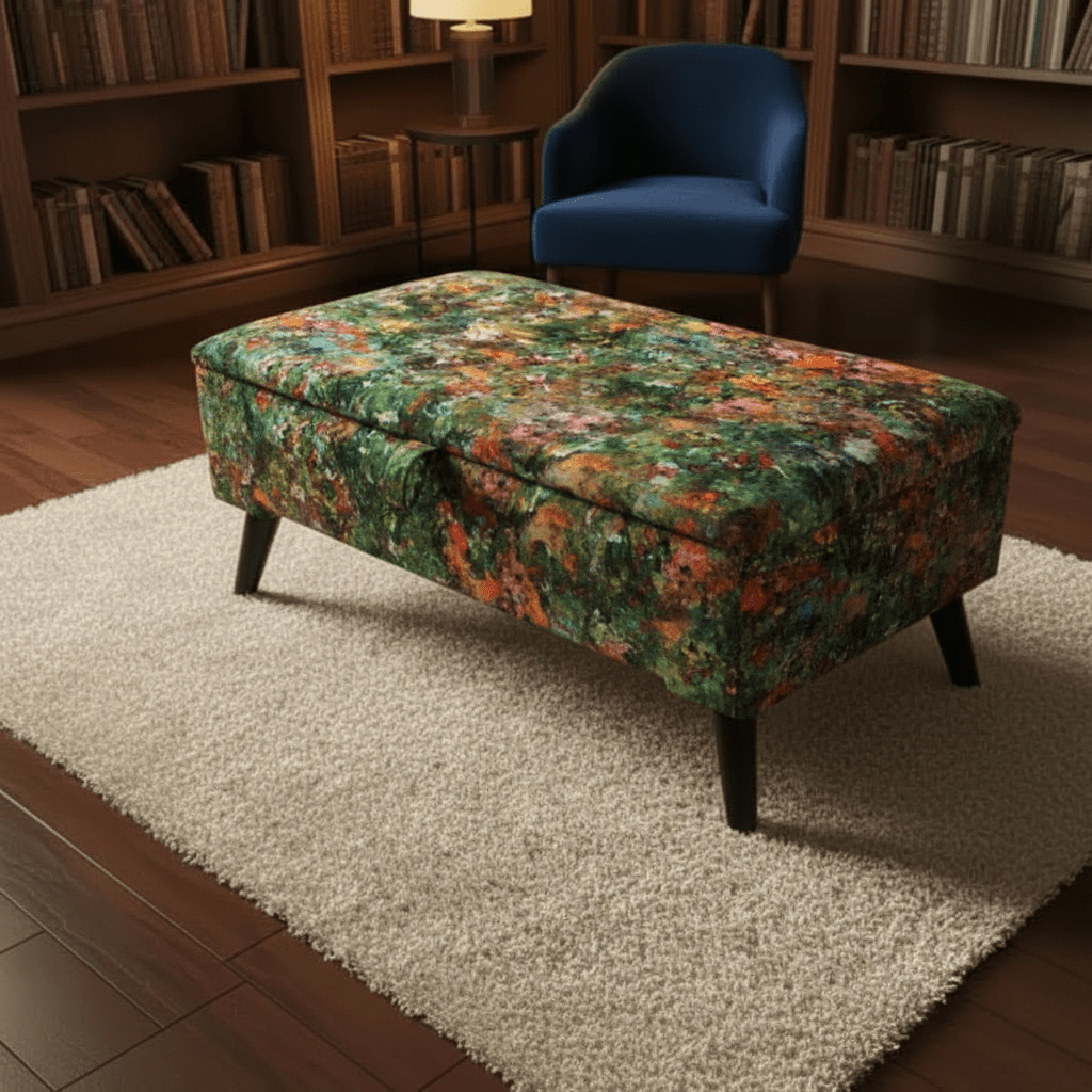 Luxury End of Bed Storage Bench – Handcrafted Ottoman with Deep Storage | istools - ISTOOLS