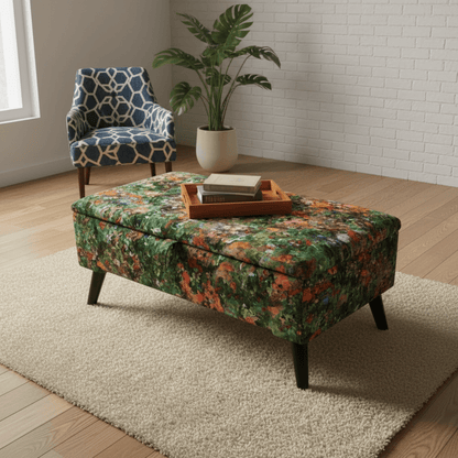 Luxury End of Bed Storage Bench – Handcrafted Ottoman with Deep Storage | istools - ISTOOLS