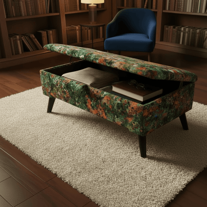 Luxury End of Bed Storage Bench – Handcrafted Ottoman with Deep Storage | istools - ISTOOLS