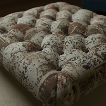 Luxury Hand - Finished Square Buttoned Table Expressive Pattern - ISTOOLS