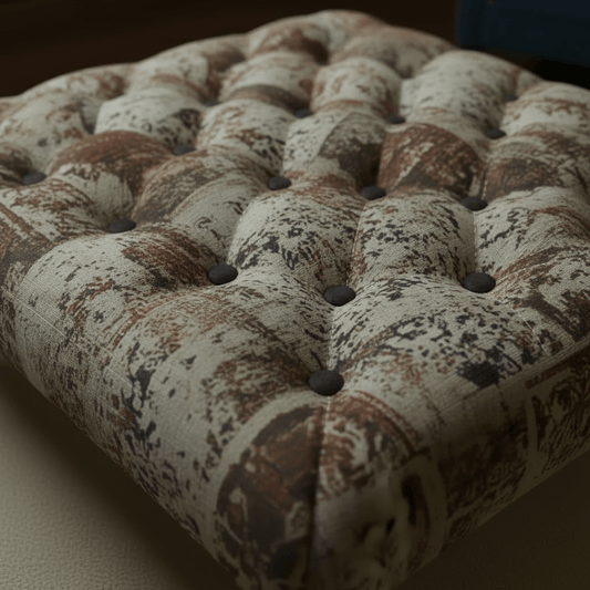 Luxury Hand - Finished Square Buttoned Table Expressive Pattern - ISTOOLS