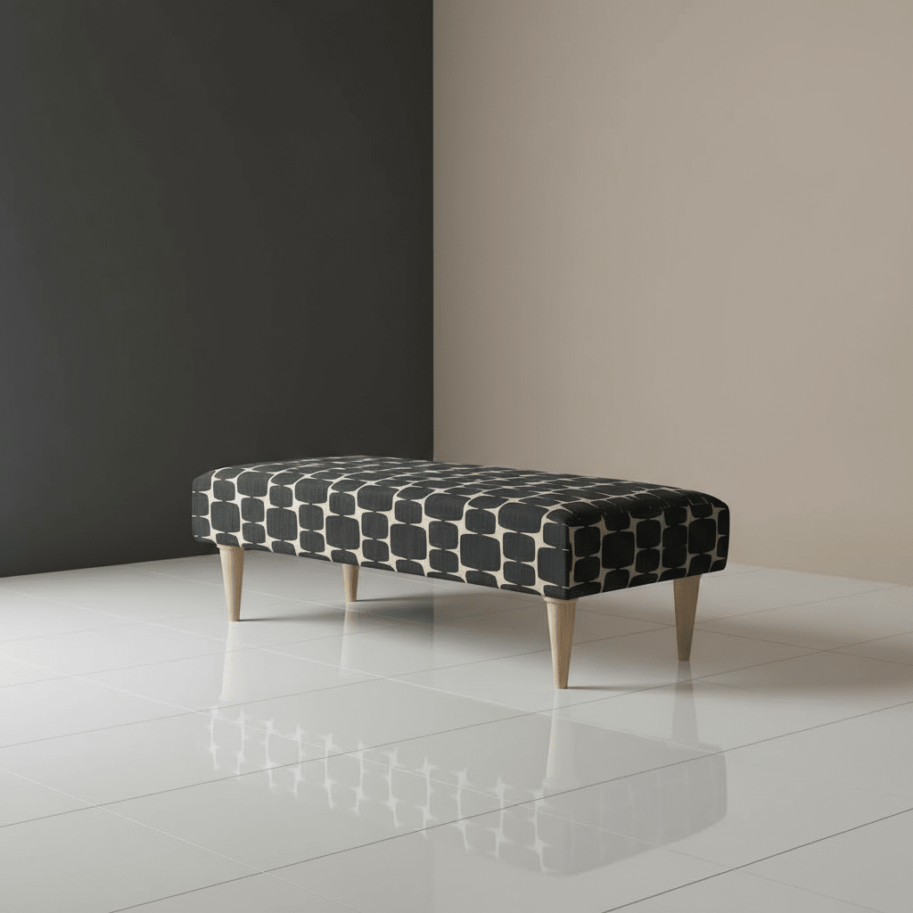 Luxury Hand - stitched Detail Seating Ottoman Bench – Multi - Functional Coffee Table - ISTOOLS