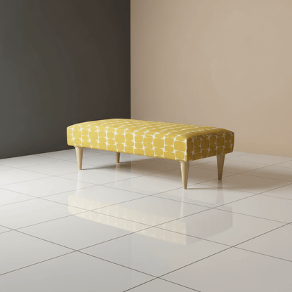 Luxury Hand - stitched Detail Seating Ottoman Bench – Multi - Functional Coffee Table - ISTOOLS