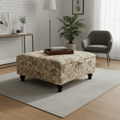 Luxury Large Footstool Ottoman with Hidden Storage - ISTOOLS