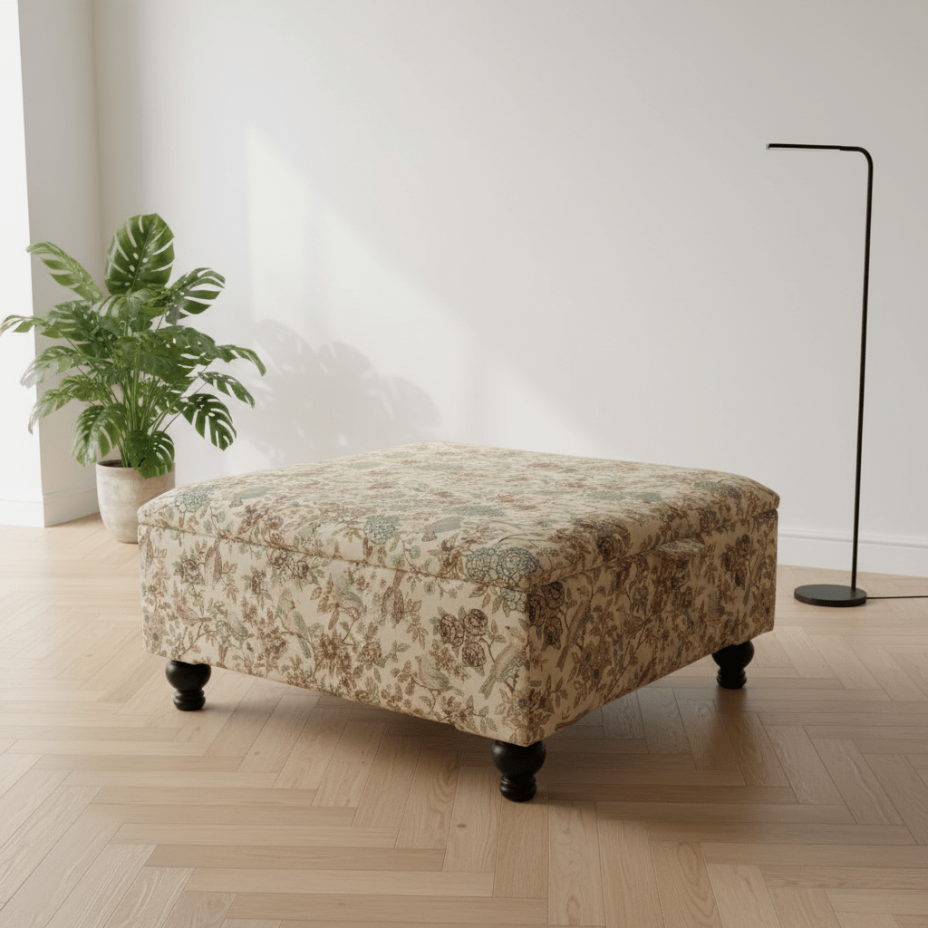 Luxury Large Footstool Ottoman with Hidden Storage - ISTOOLS