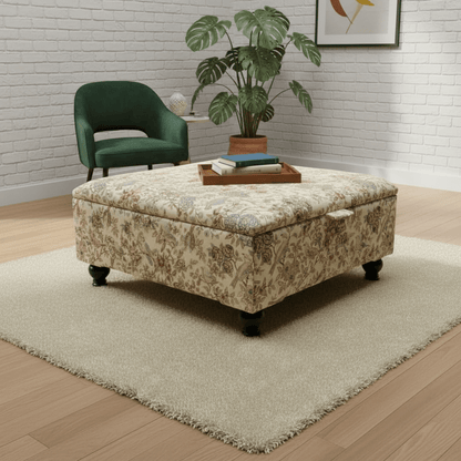 Luxury Large Footstool Ottoman with Hidden Storage - ISTOOLS