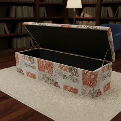 Luxury Multi - Room Seating Bench Hidden Storage Abstract Art - ISTOOLS