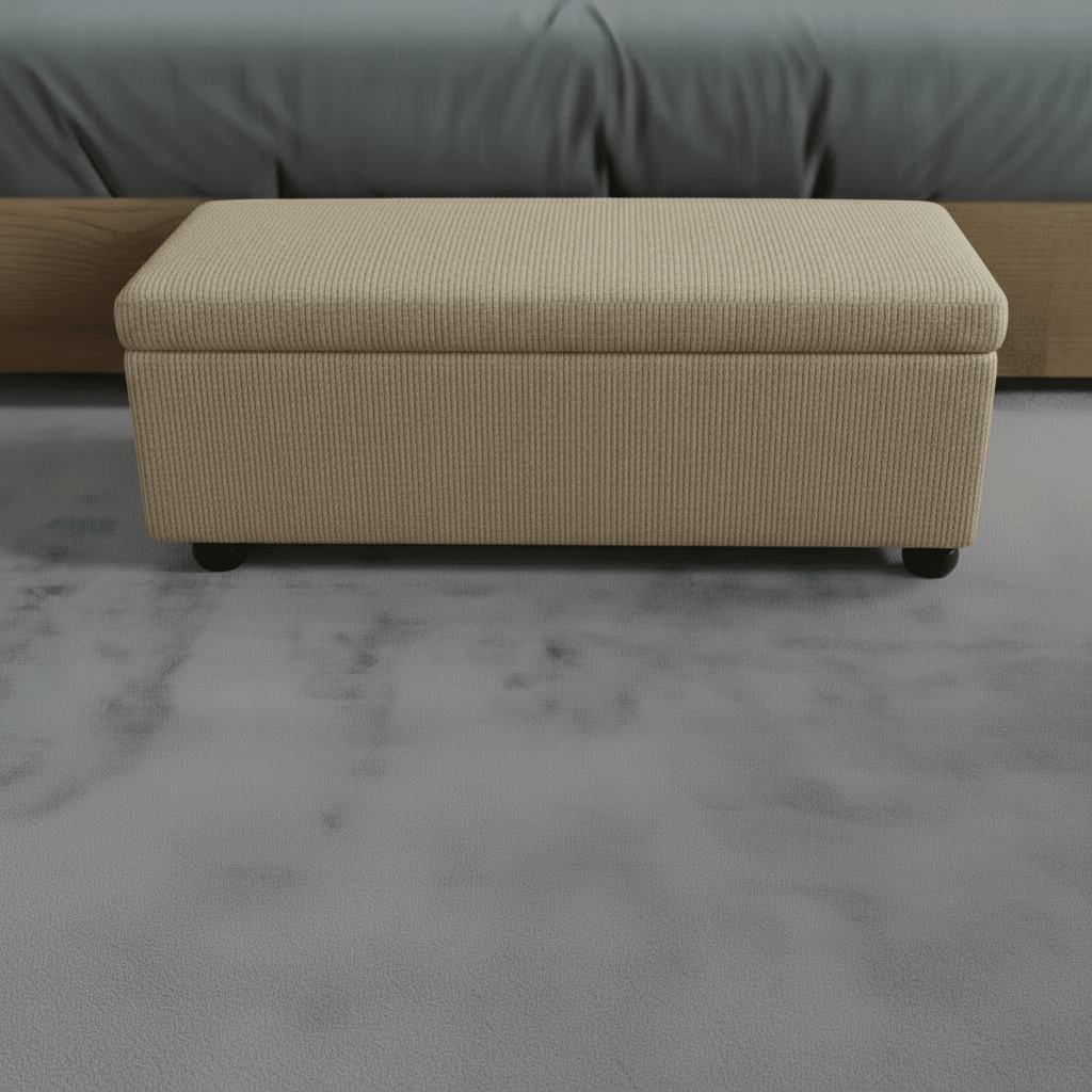 Luxury Rectangular Blanket Box Hidden Storage Designer Aesthetic - ISTOOLS