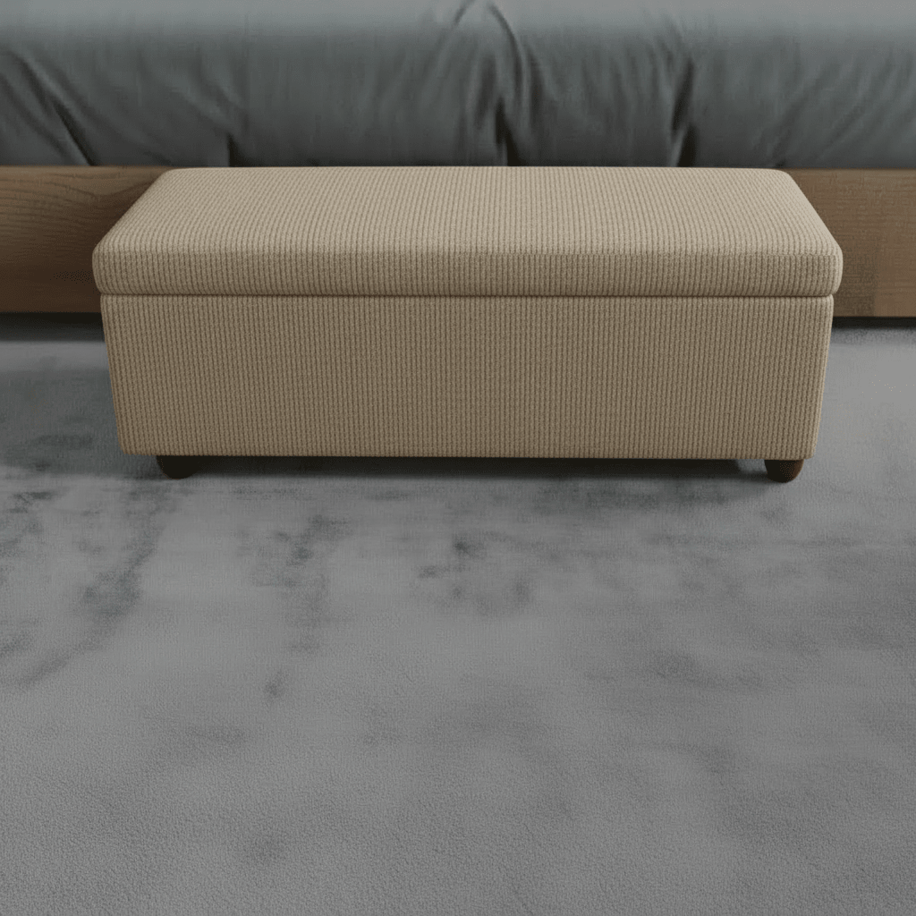 Luxury Rectangular Blanket Box Hidden Storage Designer Aesthetic - ISTOOLS