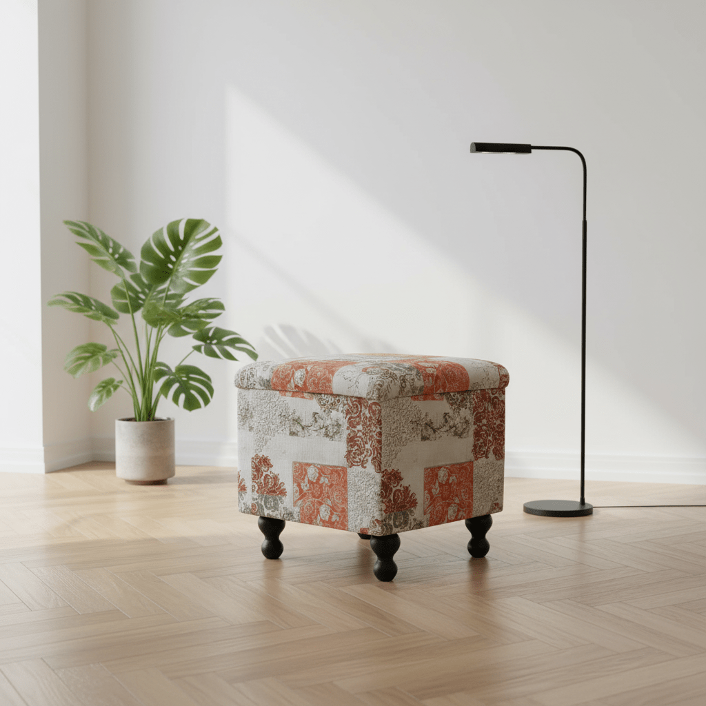 Luxury Square Blanket Box Hidden Storage Contemporary Aesthetic - ISTOOLS