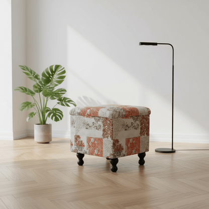 Luxury Square Blanket Box Hidden Storage Contemporary Aesthetic - ISTOOLS