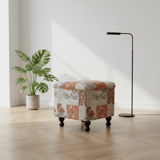 Luxury Square Blanket Box Hidden Storage Contemporary Aesthetic - ISTOOLS
