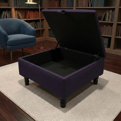 LUXURY SQUARE COFFEE TABLE OTTOMAN WITH STORAGE - ISTOOLS