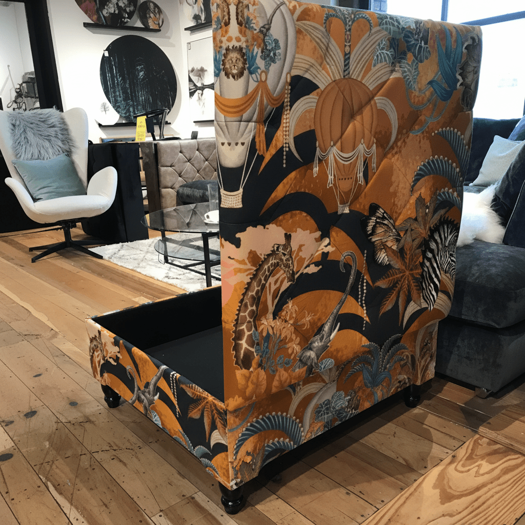 Luxury Square Storage Bench Deep Buttoned Finish bec - ISTOOLS