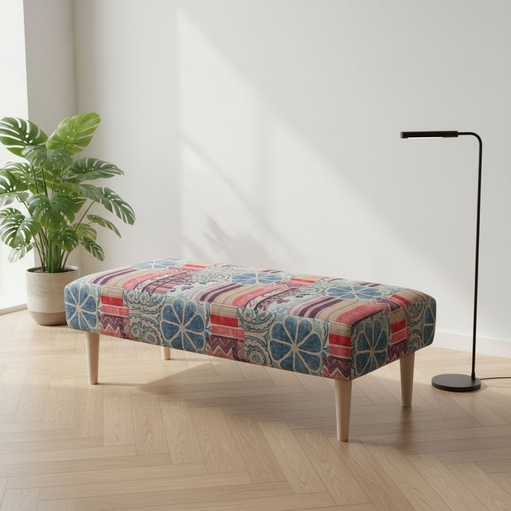Luxury Storage Box Bench Designer Pattern Craftsmanship - ISTOOLS