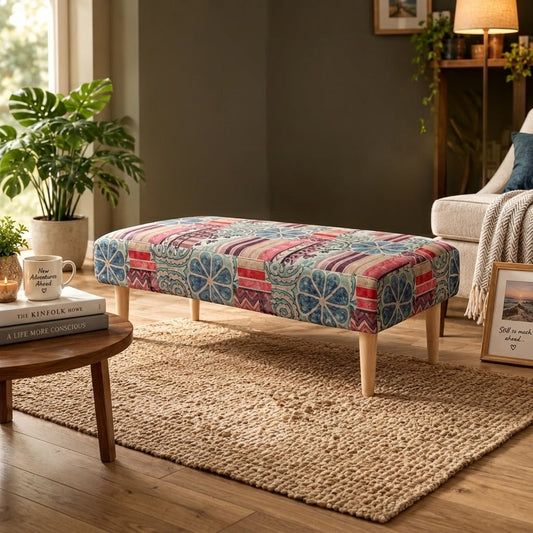Luxury Storage Box Bench Designer Pattern Craftsmanship - ISTOOLS