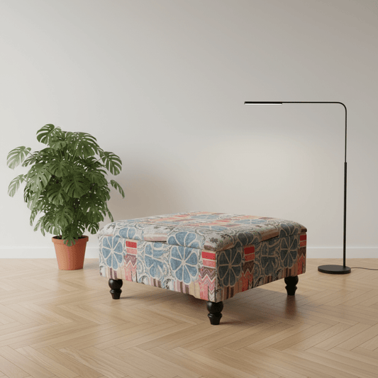 Luxury Storage Footstool Bench Clean Solid Craftsmanship - ISTOOLS